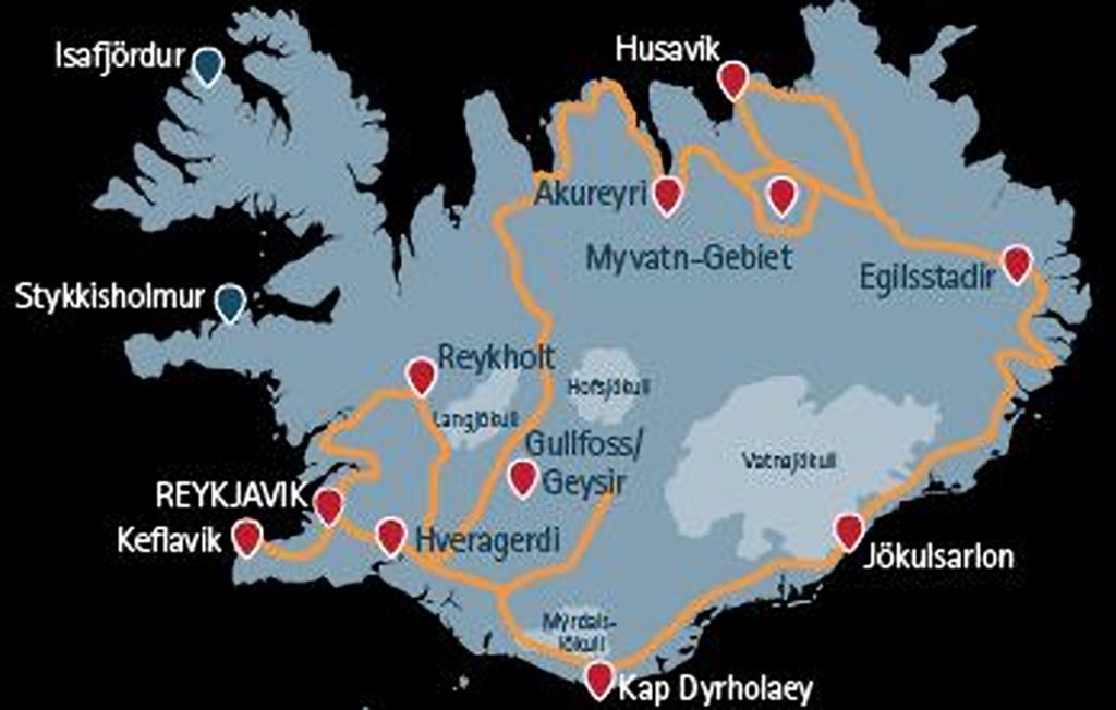 Die Reiseroute